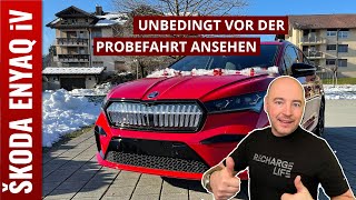 Skoda ENYAQ Sportline iV 80x  Review vom Besitzer mit Crystal Face Navi Apps Sprachassistent [upl. by My]