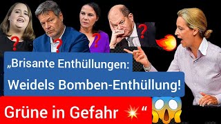 „Brisante Enthüllungen Weidels BombenEnthüllung Regierungsrücktrittsalarm 🛑 Grüne in Gefahr 💥“ [upl. by Anahc]