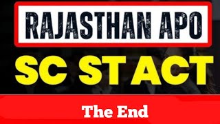 ScSt Act 1989 for Rajasthan Apo complete only 1hours [upl. by Latnahc]