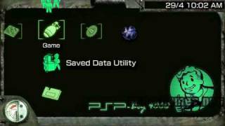 PSP Theme Fallout 3 PSPBoy 4000 PSPThemesNET [upl. by Sunshine]