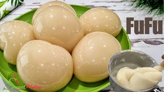 How To Make A Special FuFu Recipe  Cassava Banku Enjoyed With Okra Soup  Easy Pot Cleaning Tip [upl. by Vish]