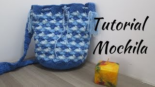 MOCHILA Básica y Súper Fácil a Crochet  Tutorial paso a paso PARTE 2 [upl. by Ardnasil]