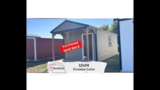 Pre Owned Cabin  Wisner Nebraska Location  NE SHEDS [upl. by Eseerehc]