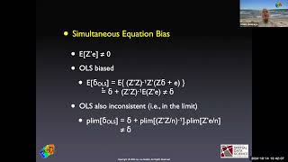 Applied Spatial Regression Analysis  Lecture 2SLS [upl. by Hanni]