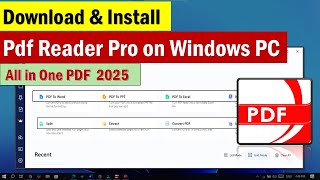 Download amp Install PDF reader pro on windows PC  AllinOne PDF Office Tool [upl. by Ettesel]