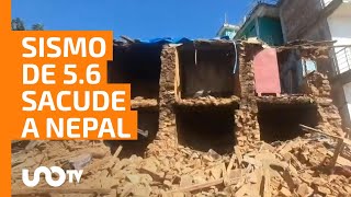 ¡Hubo desastre Sismo de 56 sacude a Nepal hay al menos 143 muertos [upl. by Koenraad778]