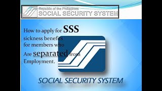 SSS sickness benefits for employees separated from employment [upl. by Erkan]