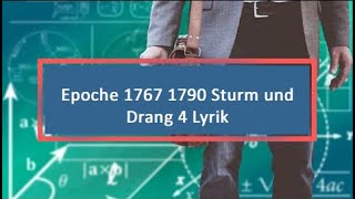 Epoche 1767 1790 Sturm und Drang 4 Lyrik [upl. by Anehs]