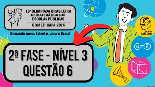 2ª FASE OBMEP 2024 NÍVEL 3 QUESTÃO 6 SEGUNDA FASE  DUAS FORMIGAS CAMINHAM SOBRE AS LINHAS DO QUADRI [upl. by Tahp]