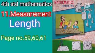 lengthCH11Measurementpage no 5960614th std mathematics [upl. by Ahtekal]