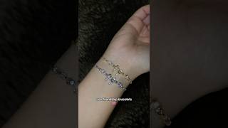 our elyon bow bracelets friendshipbracelet coquette goldjewellery silverjewllery [upl. by Anawek749]