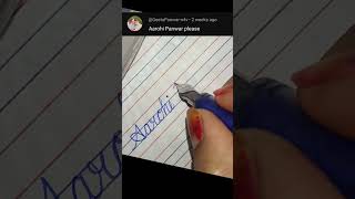 How to write the alphabet AtoZ in cursive writingHandwriting practice cursivehandwriting our name [upl. by Arima]