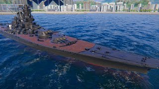 Modern Warships IJN Yamato  Pride Of Japan  Damage Test After its Cannon Accuracy Buff In Alpha [upl. by Asinla]