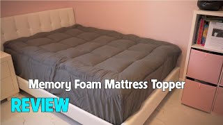 BDEUS Dual Layer 4quot Memory Foam Mattress Topper  Full Size Gel amp Quilted Pillow Top [upl. by Micky736]