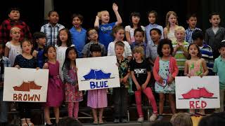 1st Grade singers at Buena Vista Elementary School in Walnut Creek  California [upl. by Adlar]