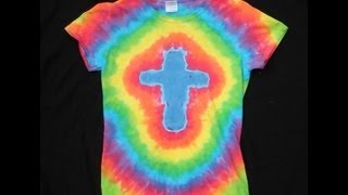 How To Tie Dye A Cross Design [upl. by Yort]