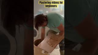 PLASTERING IT FLAT diy renovation construction homeimprovement home plasterer homerenovation [upl. by Olcott990]