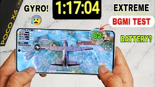 Poco X6 5G Bgmi Pubg Test Graphics setting test 🔥 poco x6 bgmi battery test gyro [upl. by Auqcinahs]