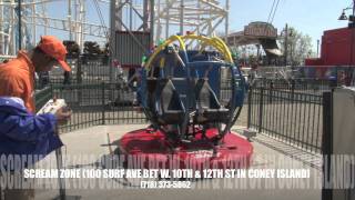 Sling Shot Scream Zone Coney Island [upl. by Aneerb]