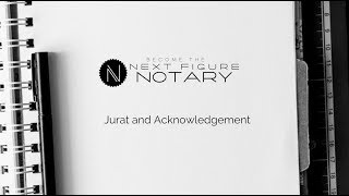 How to Fill out a Jurat and a Acknowledgment form by Next Figure Notary [upl. by Dez]