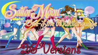 Sailor Moon Theme Song  OneLine Multilanguage Requested [upl. by Enidlareg]