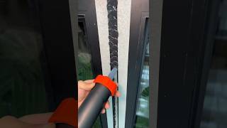 Professional Aluminum Glass Door Silicone Caulking Satisfying Precision like Welding [upl. by Eeznyl281]