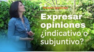 Expresar opinión ¿indicativo o subjuntivo [upl. by Luann690]