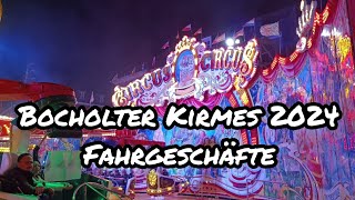 Bocholter Kirmes 2024 Fahrgeschäfte [upl. by Cacia]