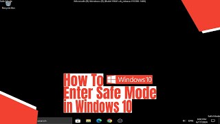 How To Enter Safe Mode in Windows 10 [upl. by Latashia]