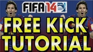 FIFA 14 NEXT GEN Tips Free Kick Tutorial  Score From ANY DISTANCE [upl. by Anelleh]