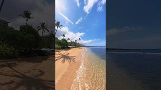 📍Ka’anapali Beach 🏝️ Maui Hawaii 🌺 beachwalker  Hyatt Maui 🎥 Insta360 [upl. by Brenner]