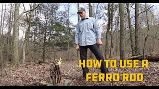 Whats the Best Way to Use a Ferro Rod Emergency Fire Starting Technique [upl. by Yereffej]