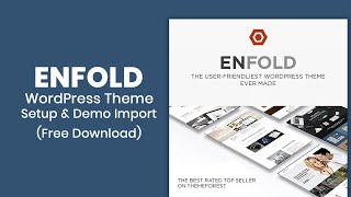 How to Install ENFOLD WordPress theme  Free Download [upl. by Llib]