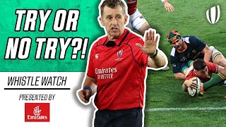 Louis Rees Zammit vs South Africa legal or illegal try  Whistle Watch with Nigel Owens [upl. by Cinnamon389]