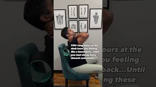 Thoracic extensions for a rounded back [upl. by Eimma700]