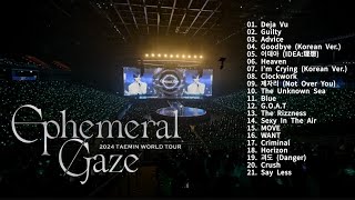 Playlist 「2024 TAEMIN WORLD TOUR  Ephemeral Gaze」 テミンのライブ復習しましょー❤️歌詞 KRカナルビ [upl. by Uolyram]