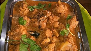 CAULIFLOWER GRAVY IN TAMIL  CAULIFLOWER KULAMBU IN TAMIL  ARACUVITTA KULAMBU [upl. by Ardrey215]