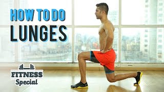 How To Do A LUNGE  Lunges for BEGINNERS  FITNESS SPECIAL  WORKOUT VIDEO [upl. by Lebazi]