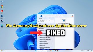 How to fix ArmourySwAgentexe Application error  2024 [upl. by Tenahs]