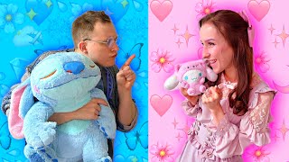 24h NA RÓŻOWO VS NA NIEBIESKO💖💙 [upl. by Beatrix395]