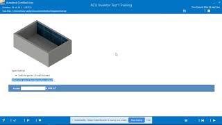 GMetrix Inventor 2016 Practice Test 1 Question 10 [upl. by Inail]