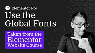 Elementor Global Fonts [upl. by Airdnaed161]