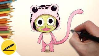 How to draw Frosch Fairy Tail step by step  Anime Manga Drawing [upl. by Edmondo]