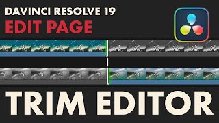 How to use Trim Editor DaVinci Resolve 19 [upl. by Ailelc]