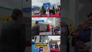 Shri Manohar Lal inaugurated the NTPC Green Hydrogen Mobility Project in Leh I Green Hydrogen Buses [upl. by Gasper28]