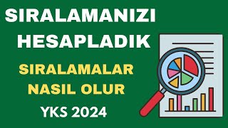 NETLERİNİZİ Yazın Sıralamanızı HESAPLAYALIM Yks 2024 Sıralama Hesaplama Tahmin [upl. by Ayifa]