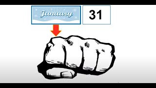 Knuckle Method to Remember Days in Each Month  Easy Memory Trick [upl. by Clemen]