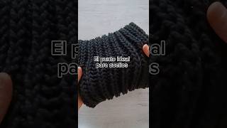 Mi PUNTO favorito para CUELLO o bufanda queda esponjoso y elástico🥰 DOS AGUJAS tricot  palillos [upl. by Paulette45]