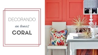 COLOR CORAL  ideas de decoración [upl. by Barlow]