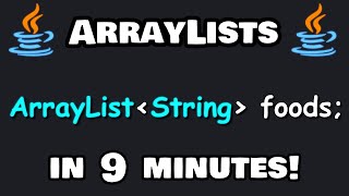 Learn Java ARRAYLISTS in 9 minutes 📃 [upl. by Alfi]